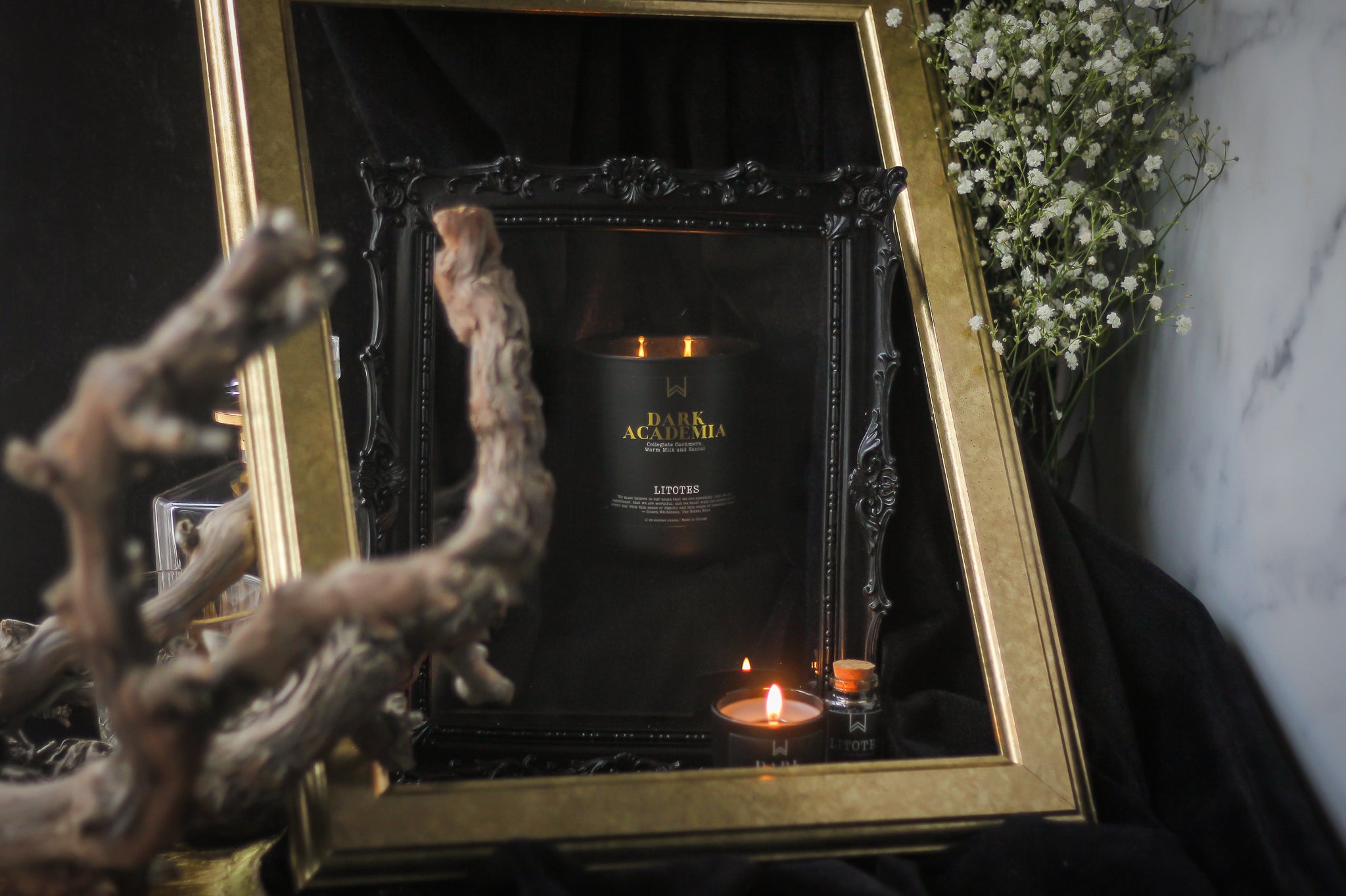 Dark Academia candle by Litotes